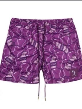 Baseballism doubles and bubbles diamond air mesh Men's Shorts